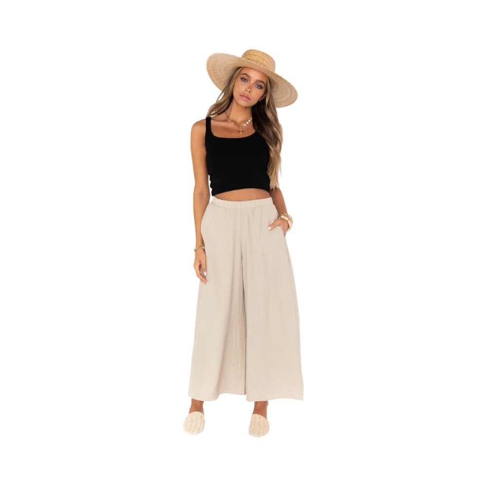Show Me Your Mumu K ick Back Pants in Sand NWT - Picture 3 of 4